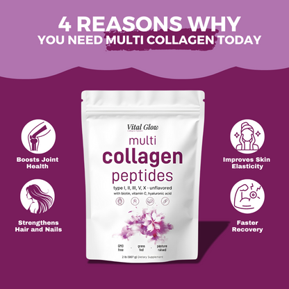 VitalGlow™️ - Multi Collagen Peptides